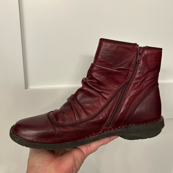 Miz Mooz Pumpkin Boots Bordeaux Size 41 - Picture 7 of 12